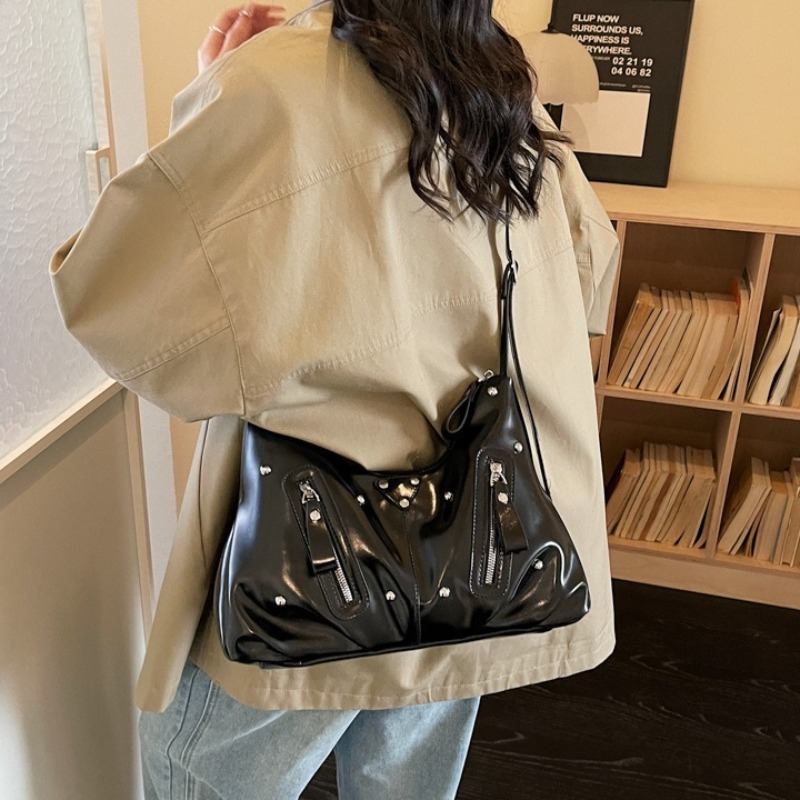 Studded Crossbody Bag – a Spacious And Charming Underarm Bag