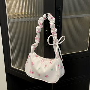 Women'S Floral Print Nylon Mini Shoulder Bag